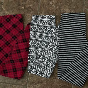 Girl's Sz 14 Bundle 3 Kirkland Leggings Junior